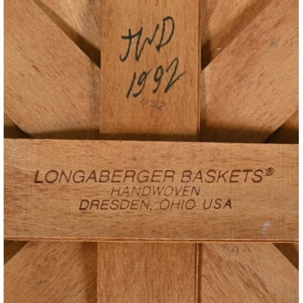 Longaberger Crisco American Cookie Celebration Basket 1992 Vintage No Handle